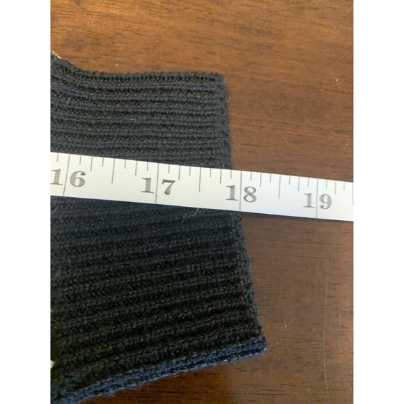 J. Crew M Black White Fair Isle Merino Wool Pullover Sweater Winter - Picture 7 of 8